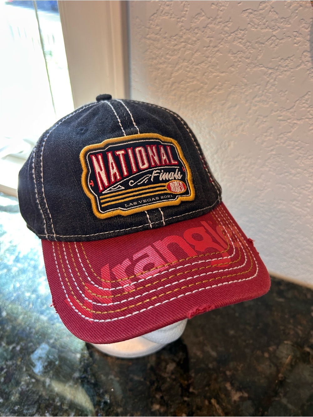 NWOT Pro Rodeo National Finals Las Vegas 2021 Wrangler Snap Back Hat. Cowboy.
